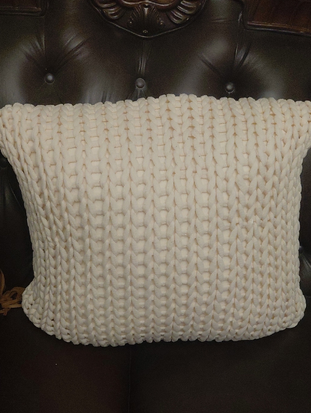 Wool Crate&Barrel Ivory Holden Pillow Cover